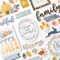 American Crafts Farmstead Harvest Thickers Stickers 46/Pkg-Phrase - Gold Foil Puffy